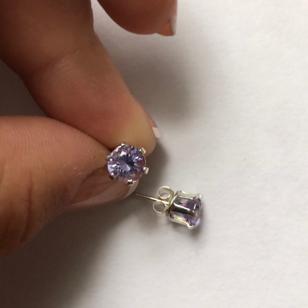 Purple faux diamonds